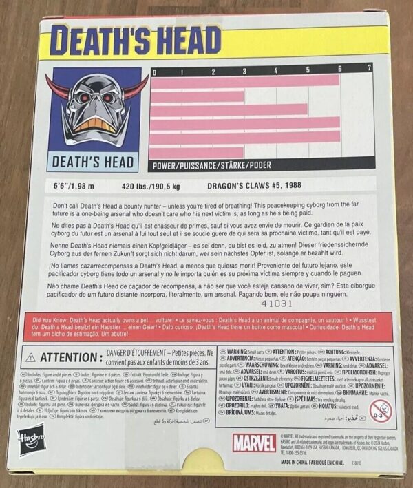 Marvel Legends Series Death's Head, Deluxe Comics Collectible 6-Inch Action Figure (SDCC 2024 Exclusive) - Image 3